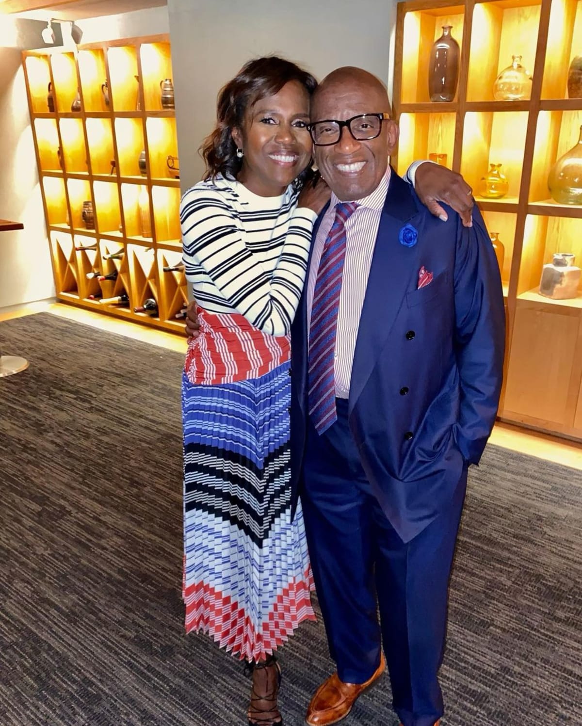 Deborah Roberts husband Al Roker was present to support his wife (@debrobertabc/Instagram)