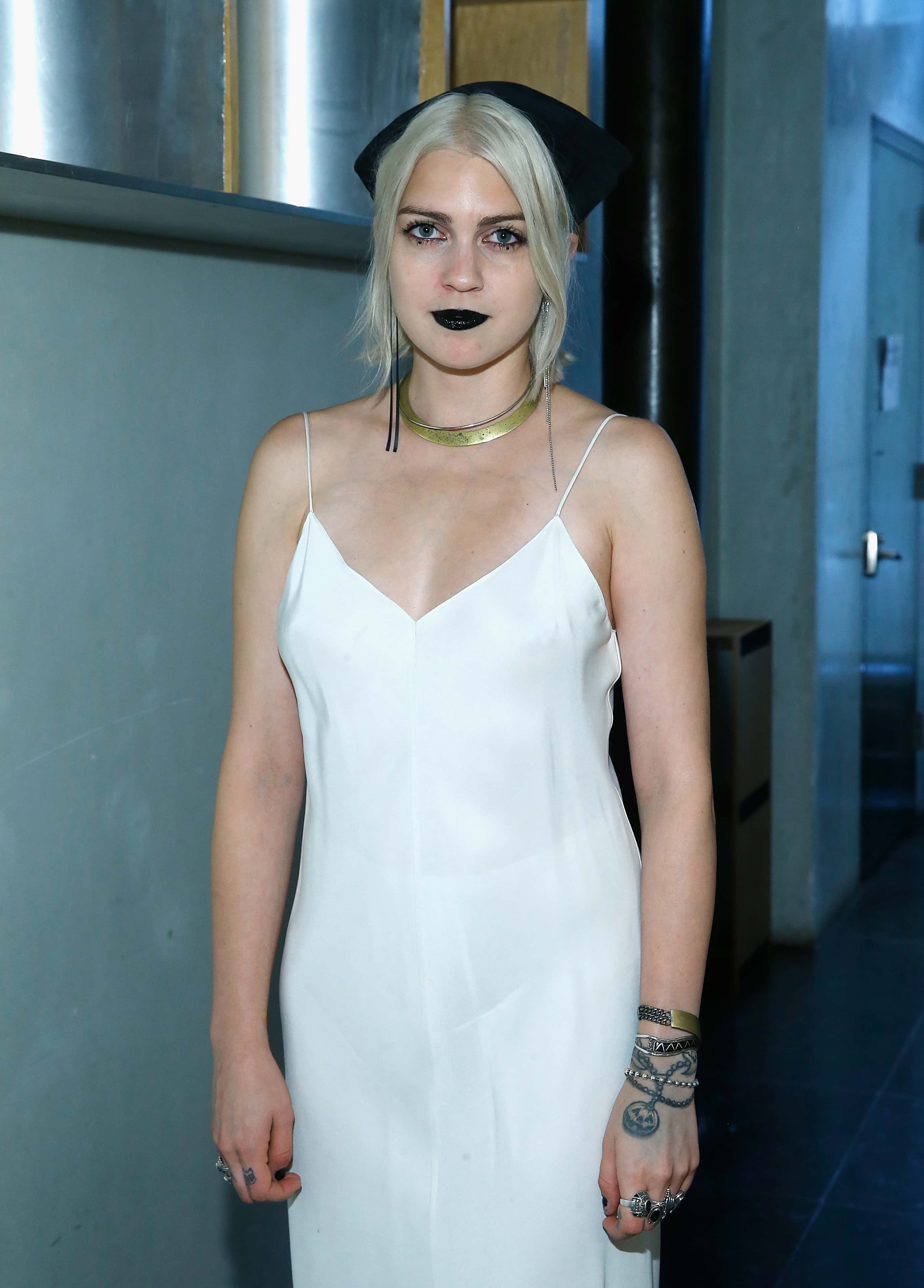 Designer Katie Gallagher poses during the Katie Gallagher presentation during New York Fashion Week on September 8, 2017 in New York City.