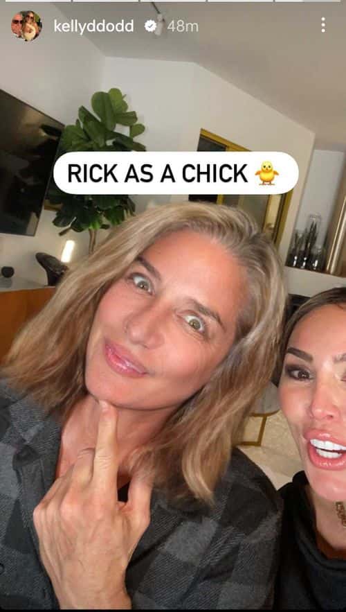 'RHOC' star Kelly Dodd posts selfie with husband Rick Leventhal after applying filter on him (Instagram/@kellyddodd)