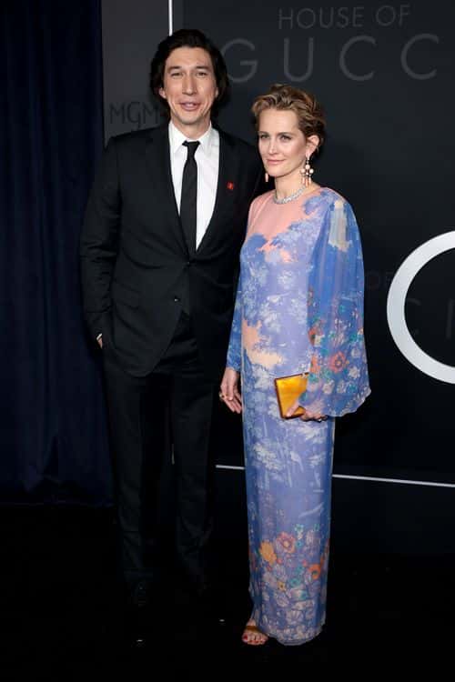 Adam Driver and Joanne Tucker attend the