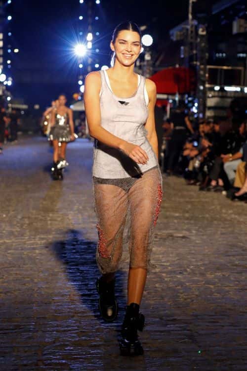 Kendall Jenner walks the runway for VOGUE World: New York on September 12, 2022 in New York City. (Photo by JP Yim/Getty Images for Vogue)