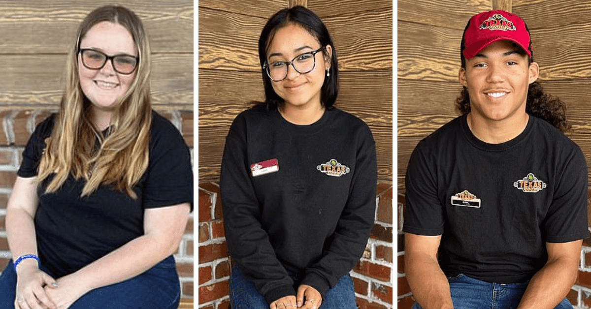 Amanda Ferguson, Breanna Coleman, and Eric Cox (Texas Roadhouse/Facebook)