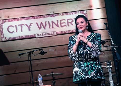 Crystal Gayle performs during A Celebration of Life in Honor of Jeff Walker at City Winery Nashville on September 10, 2015 in Nashville, Tennessee. (Photo by Rick Diamond/Getty Images)
