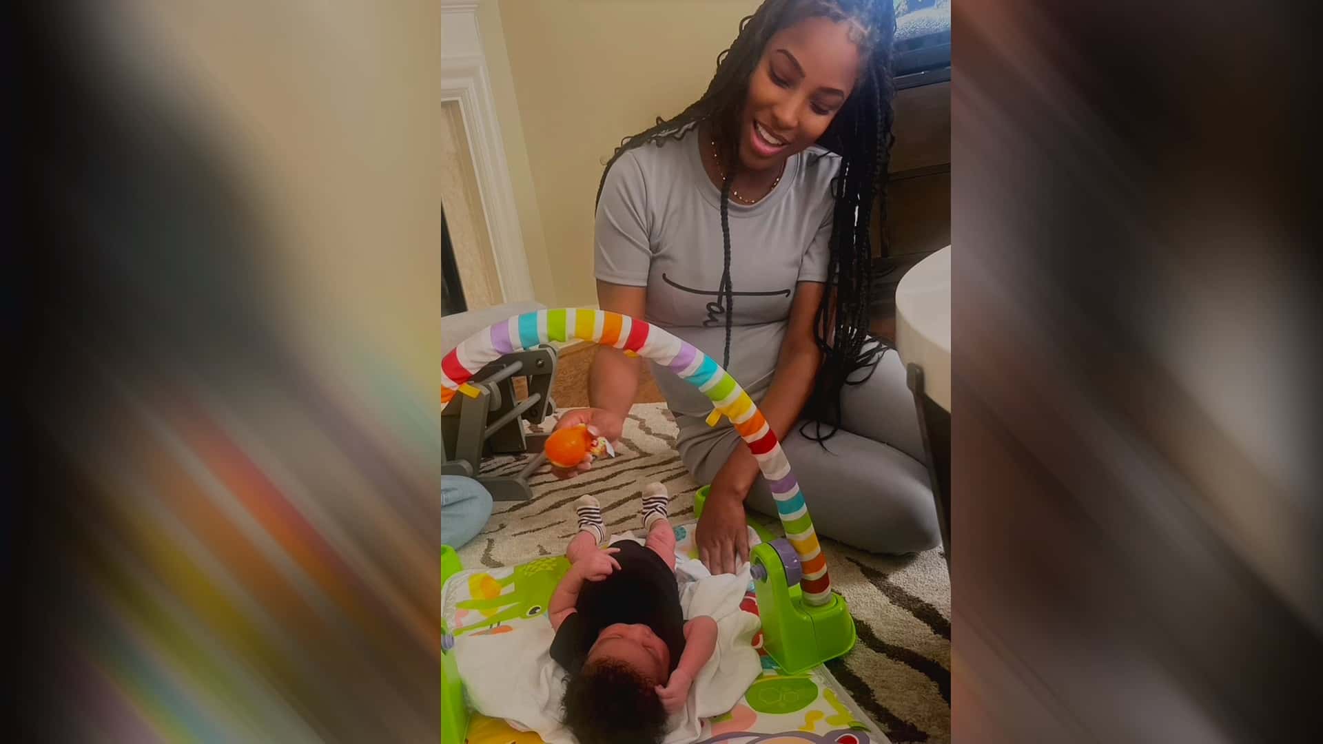 Lisa Horne and Brian Okoye embrace parenthood (@Netflix)