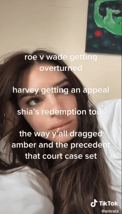 Emily Ratajkowski cites out the reasons why being a woman in 2022 is scary. (Credits: TIkTok/@emrata)