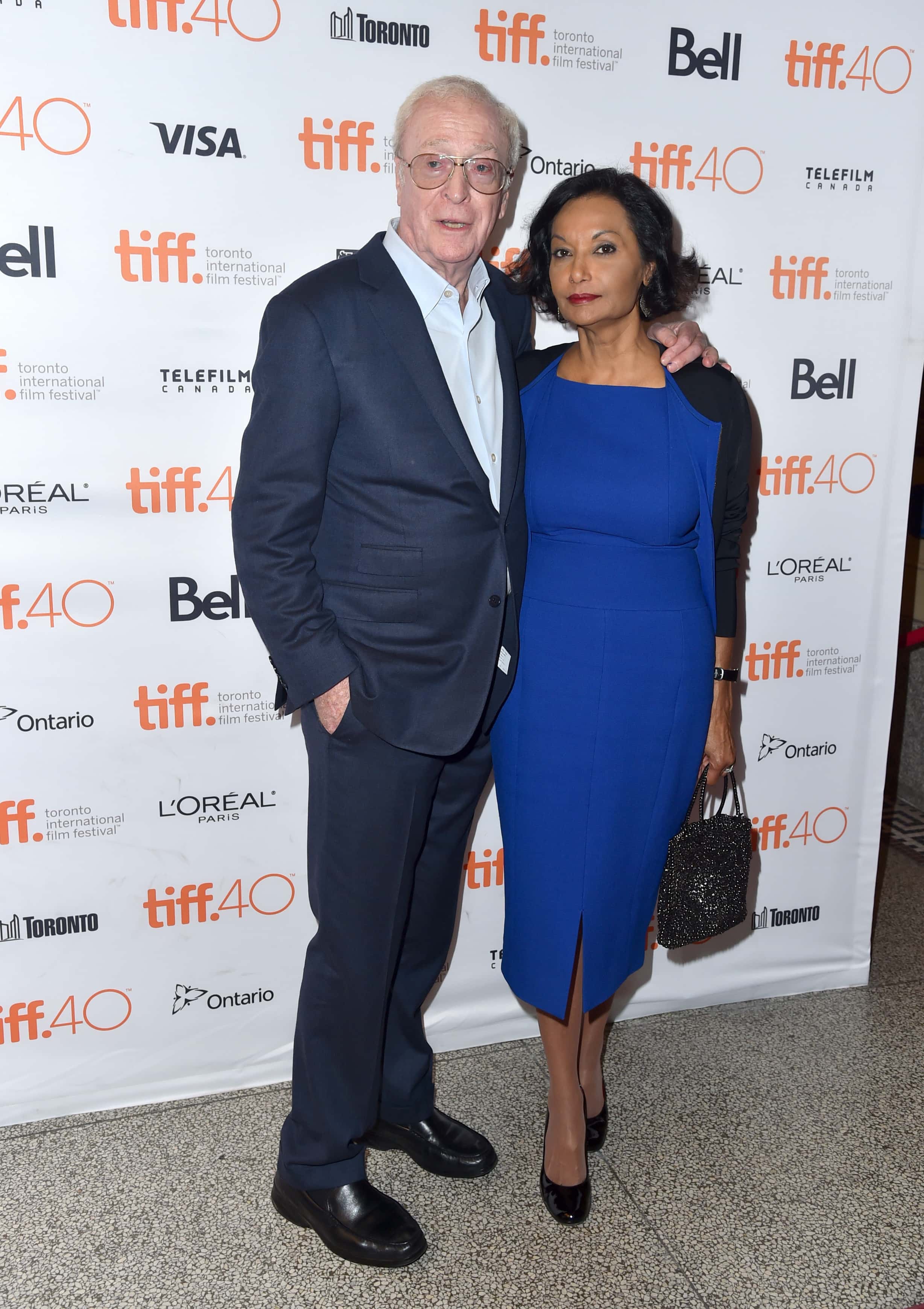 Actor Michael Caine and Shakira Baksh attend the 
