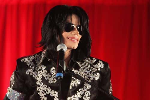 Michael Jackson announces plans for Summer residency at the O2 Arena at a press conference held at the O2 Arena on March 5, 2009 in London, England.