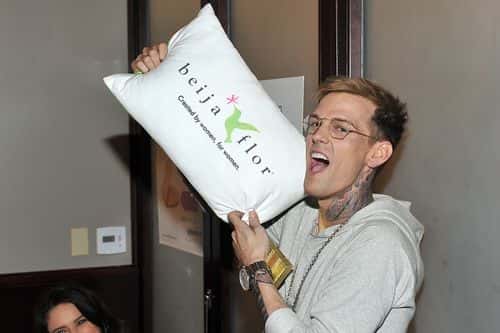 Singer Aaron Carter attends the GBK Pre Grammy Lounge at Tom's Urban at L.A. Live on February 14, 2016 in Los Angeles, California. (Photo by Jerod Harris/Getty Images for GBK Productions)