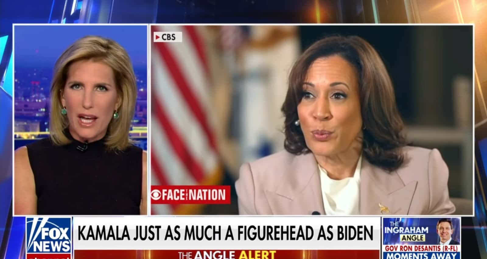 Laura Ingraham exclaims Kamala Harris is figurehead to Joe Biden and mocked her 'bad acting job' (@lauraingraham/Facebook)