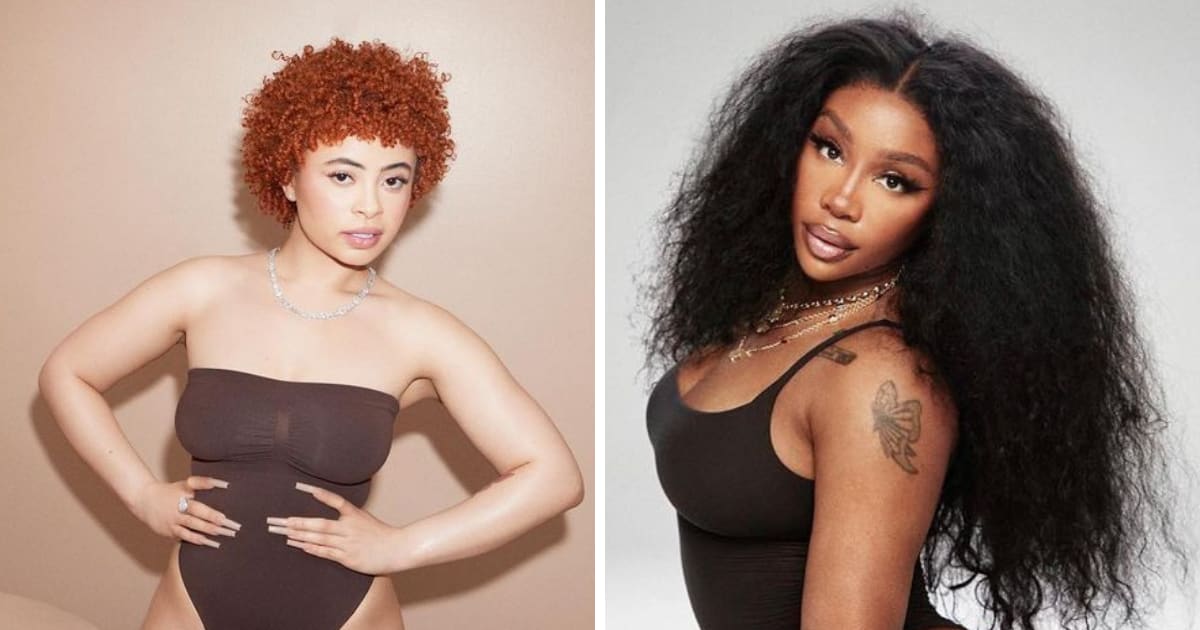 Hip-hop stars Ice Spice and SZA model for SKIMS (Instagram/@kimkardashian)