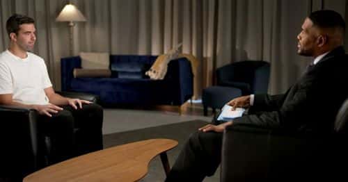 Billy McFarland was interviewed after his prison release (Photo credit screenshot Good Morning America video/website)