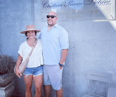 Ashley Reagan and police officer, Joe Dunster, tied the knot in early May at the Our Lady of Mount Carmel church (ashleyreagendusnter/Instagram)

