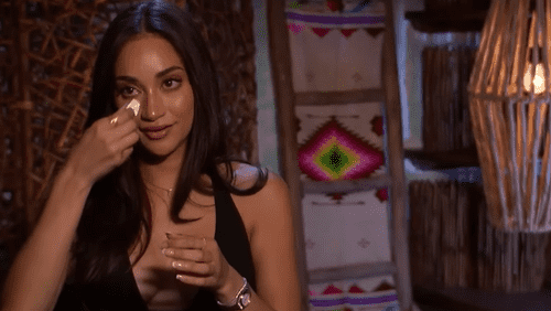 'Bachelor in Paradise' Season 8 star Victoria Fuller crying after having engagement conversation with Johnny DePhillipo (ABC)