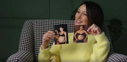 Emma Willis showing off her throwback pregnancy puictures (@Absolute Collagen)