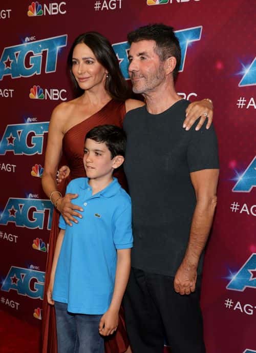 (L-R) Lauren Silverman, Eric Cowell and Simon Cowell attend a 