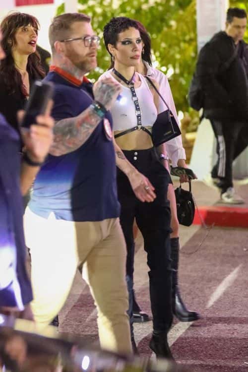 Halsey stars as Mandy Starr in Americana, written and directed by Tost (Backgrid)