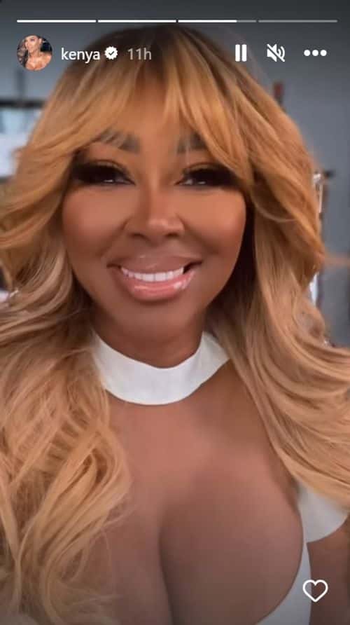 'RHOA' star Kenya Moore's debuts new hair in her Instagram story (@kenya/Instagram)