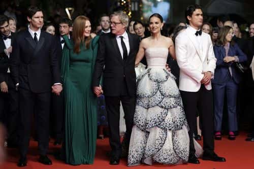 (L-R) Cory Michael Smith, Julianne Moore, Todd Haynes, Natalie Portman and Charles Melton attend the 