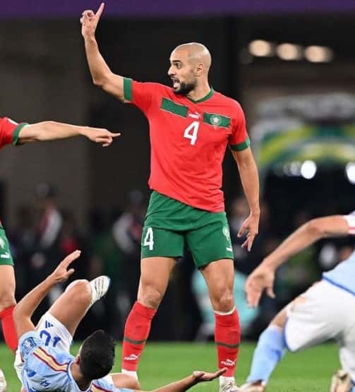 Andrew Tate was welcomed by Manchester United fans to the club for his striking similarities with Sofyan Amrabat (sofyanamrabat/Instagram)