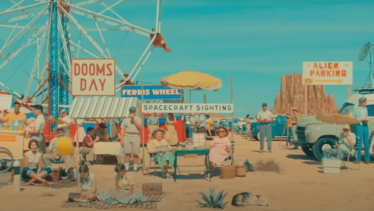 A still from Wes Anderson masterpiece 'Asteroid City' (@asteroidcity/Instagram)