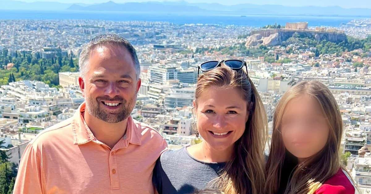 She was 45 years old and had been on a dream vacation with her husband and two children, who survived the crash with injuries and shock. (Adrienne Vaughan/ Facebook)