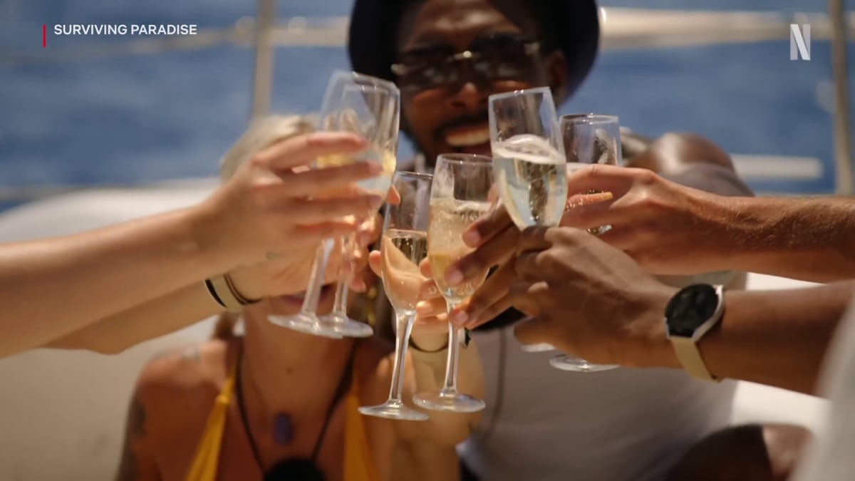 A luxury stay at a villa turns into a wild nightmare on 'Surviving Paradise' (YouTube/Netflix)
