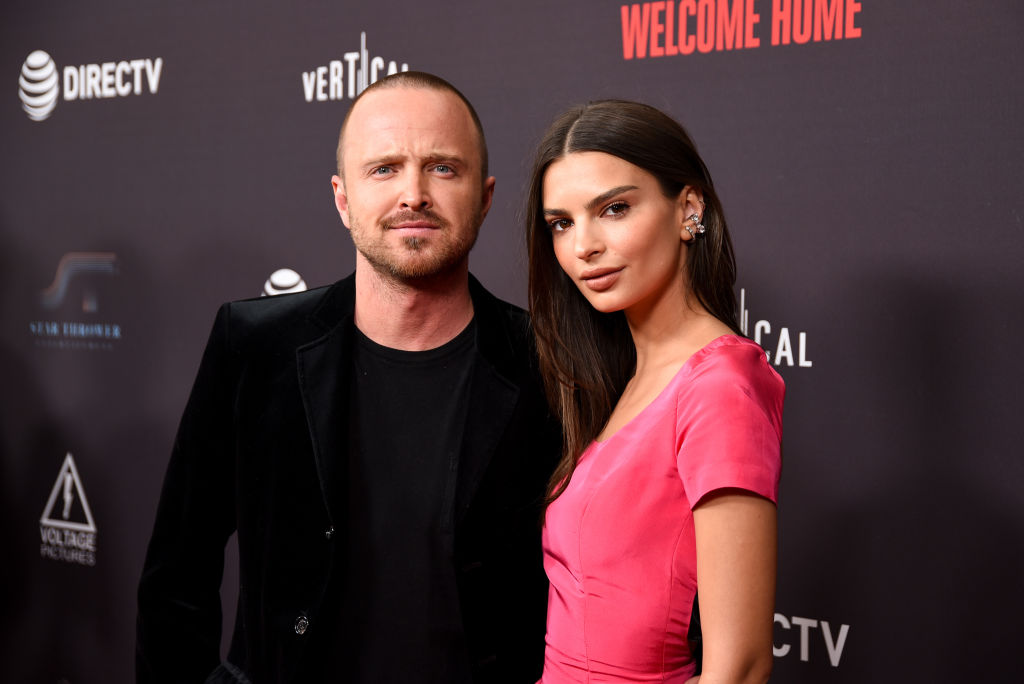 Aaron Paul and Emily Ratajkowski attend 'Welcome Home' Premiere at The London West Hollywood on November 04, 2018, in West Hollywood, California. (Getty Images)