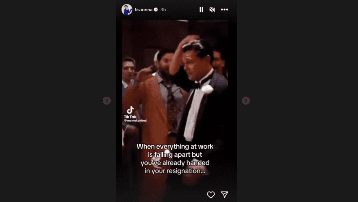 Lisa Rinna shares a cryptic note on her Instagram story (Instagram/lisarinna)