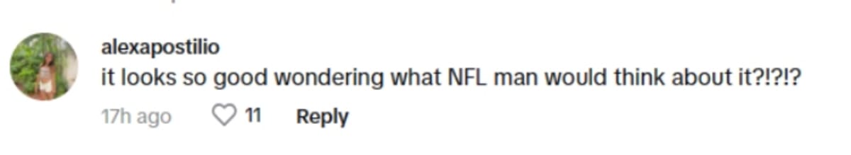 Alix Earle's fan ask for NFL man's reaction (alixearle/ TikTok)