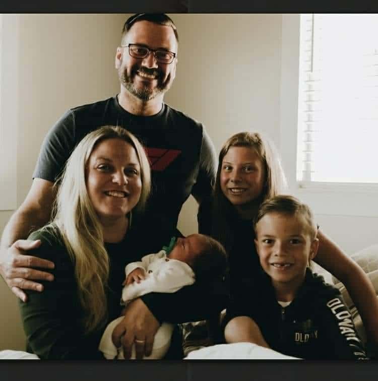 The Wrights were obligated to leave their home as soon as they discovered the mold and relocated into a relative's rented home (Alec Wright/Facebook)