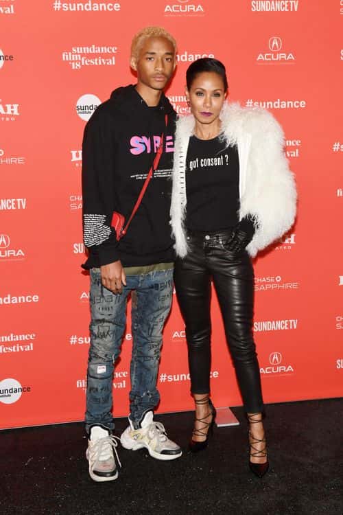 Jaden Smith and Jada Pinkett Smith attends the 