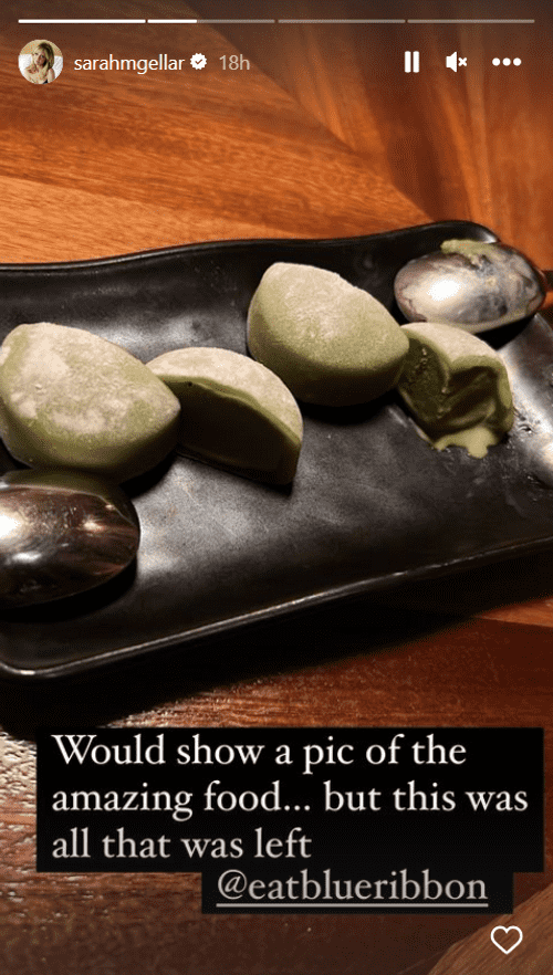 (Instagram/sarahmgellar)