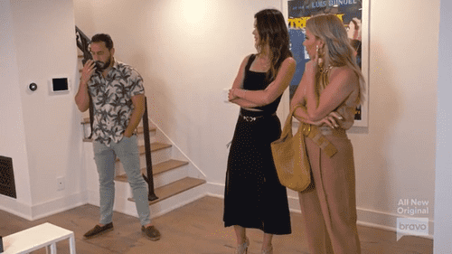 Josh Altman and Tracy Tutor showing a client a listing in 'Million Dollar Listing: LA' Season 14 (BravoTV)