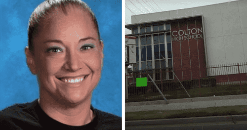 Former athletic trainer Tifanny Gordon is being sued for rape and sexual abuse against former Colton High School football players (Colton High School, Google Maps)