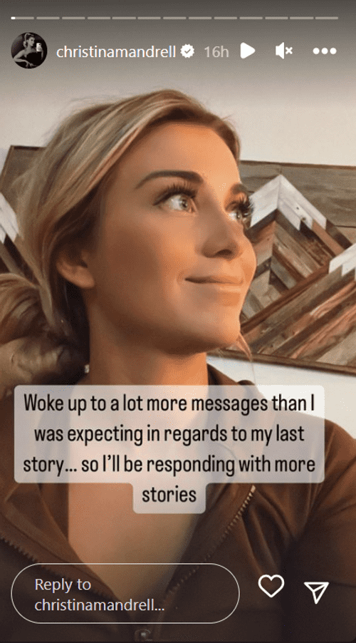 'The Bachelor' Season 27 star Christina Mandrell clapping back at trolls (Instagram/@christinamandrell)