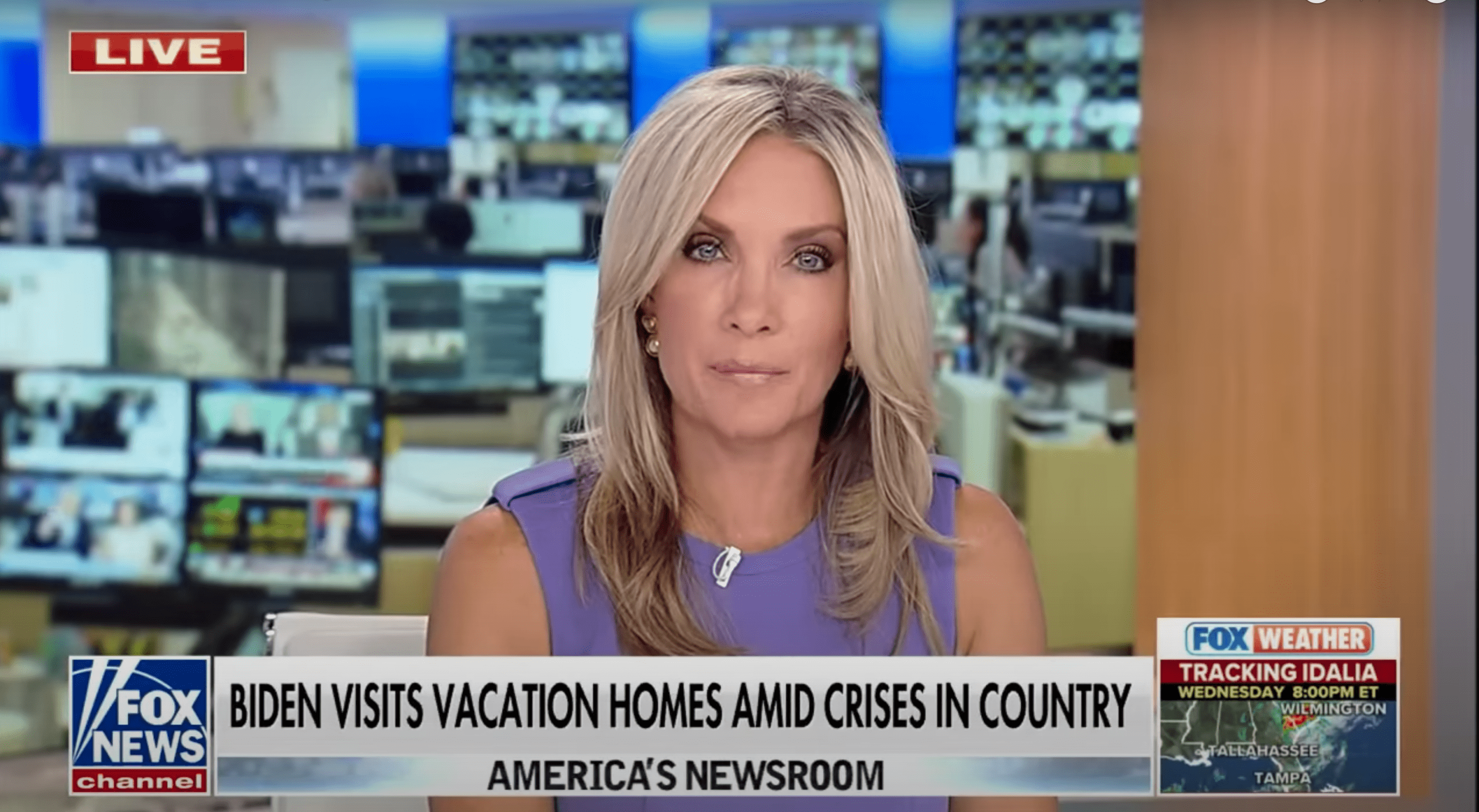 Dana Perino informed viewers about a poll that settled that President Joe Biden is 