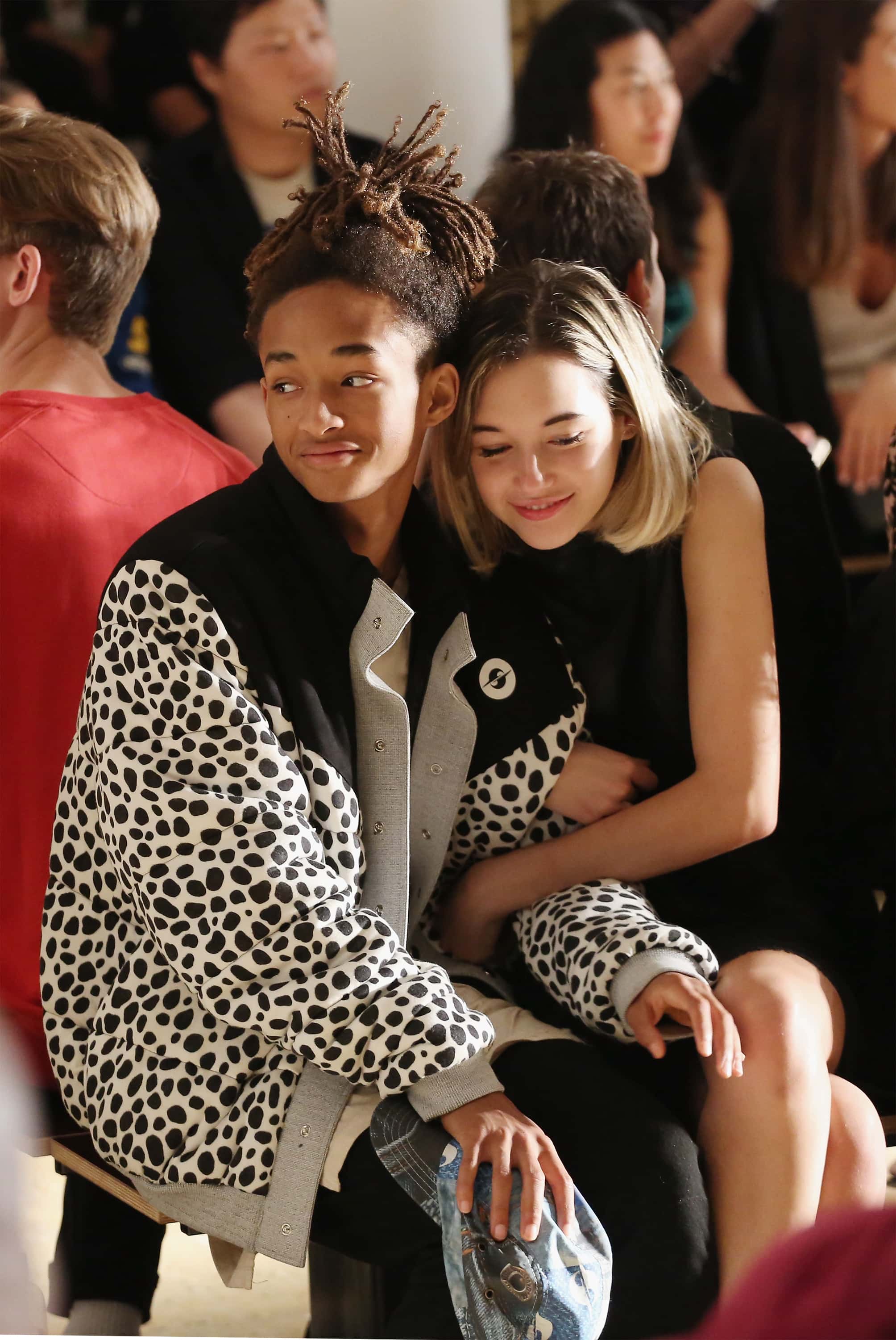 Jaden Smith and Sarah Snyder attend the Gypsy Sport fashion show during Spring 2016 MADE Fashion Week at Milk Studios on September 15, 2015 in New York City.