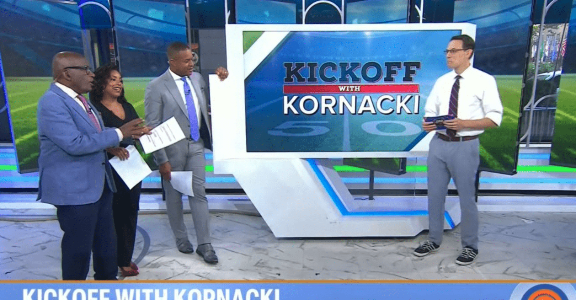 'Today' correspondent Steve wasn't wearing his usual khaki pants as Al Roker pointed it out (NBC)