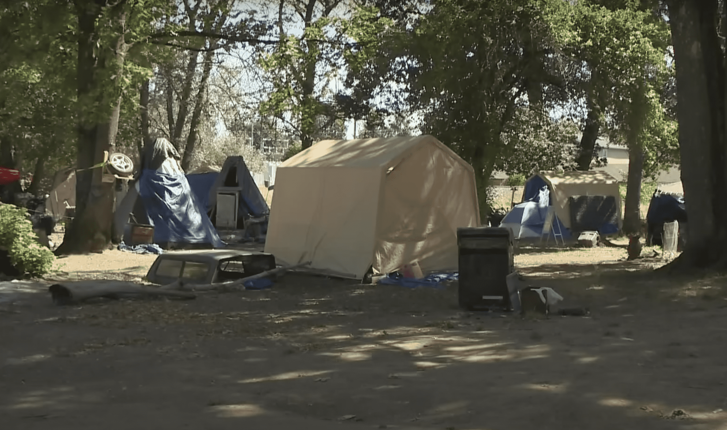 People are selling their houses in Portland due to the rise in homeless camps. (YouTube/KGW8)