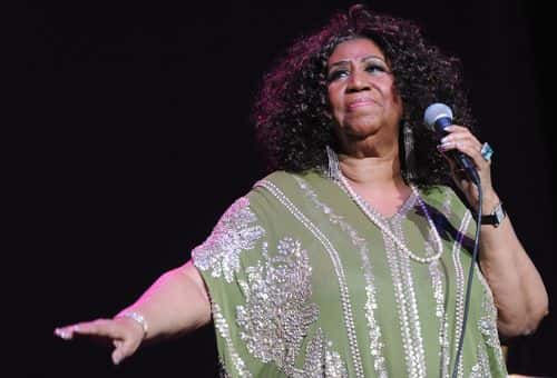 The Queen of Soul Aretha Franklin performs at The Fox Theatre on March 5, 2012 in Atlanta, Georgia.