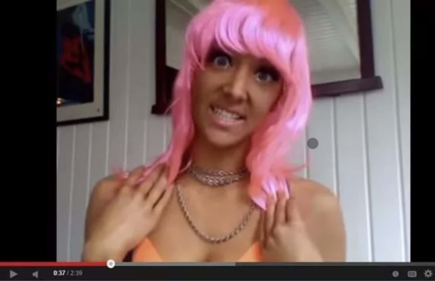 Screengrab from Jenna Marbles' controversial 2011 YouTube video that has since been deleted (YouTube)