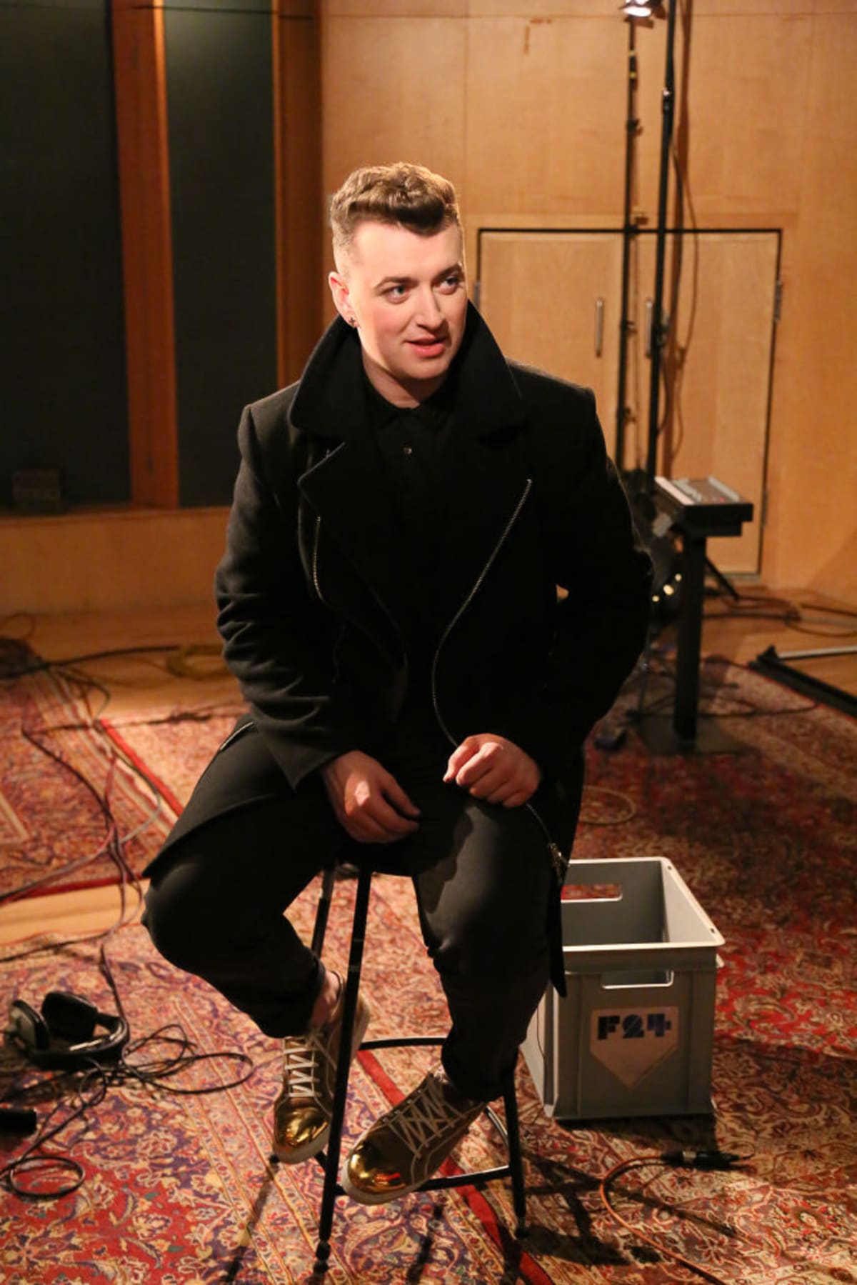 Sam Smith performs Critics Choice Award Nominees at Studio 3, Abbey Road, London. Sunday, December 8, 2013 in London, England. (Photo by JM Enternational/Getty Images)