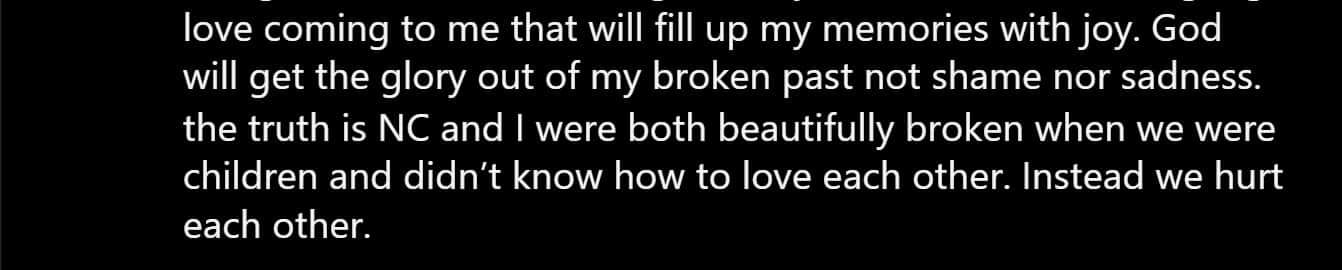 Jessica White lengthy note to Nick Cannon (Instagram/ iamjypsywhite)