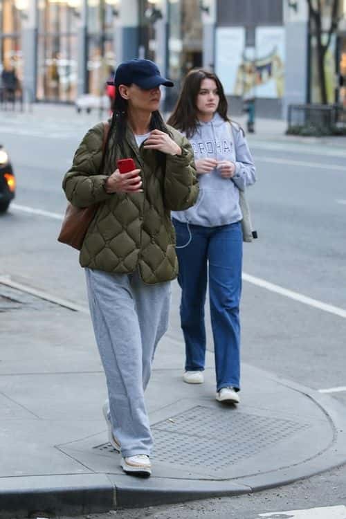 The outing comes as Katie is currently starring in the off-Broadway play The Wanderers and preparing to release her third directorial effort, Rare Objects (Backgrid)