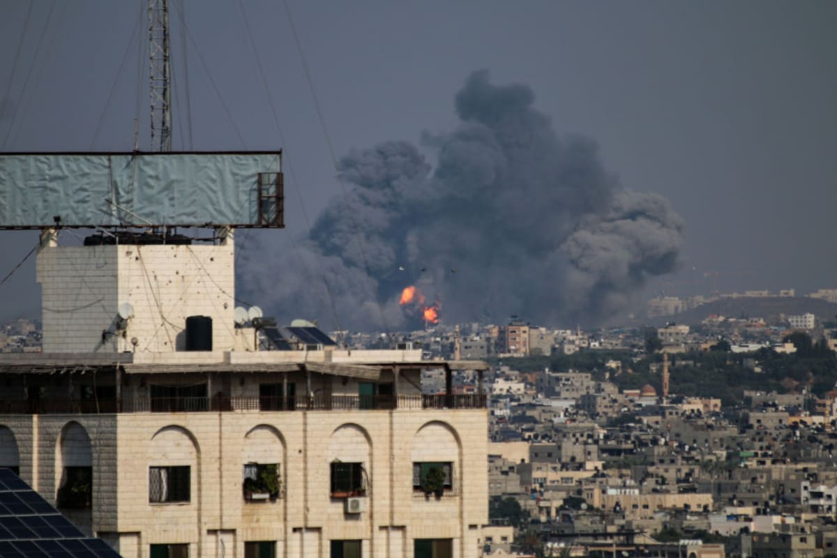 The Israeli government declared a raid on Gaza following the Hamas attack (Ahmad Hasaballah/Getty Images)
