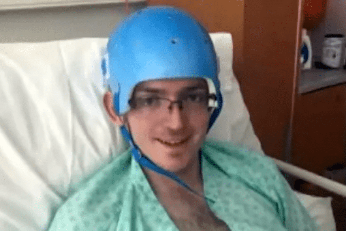 Michael Brockie spent six months off work recovering (video screenshot/ITV News)