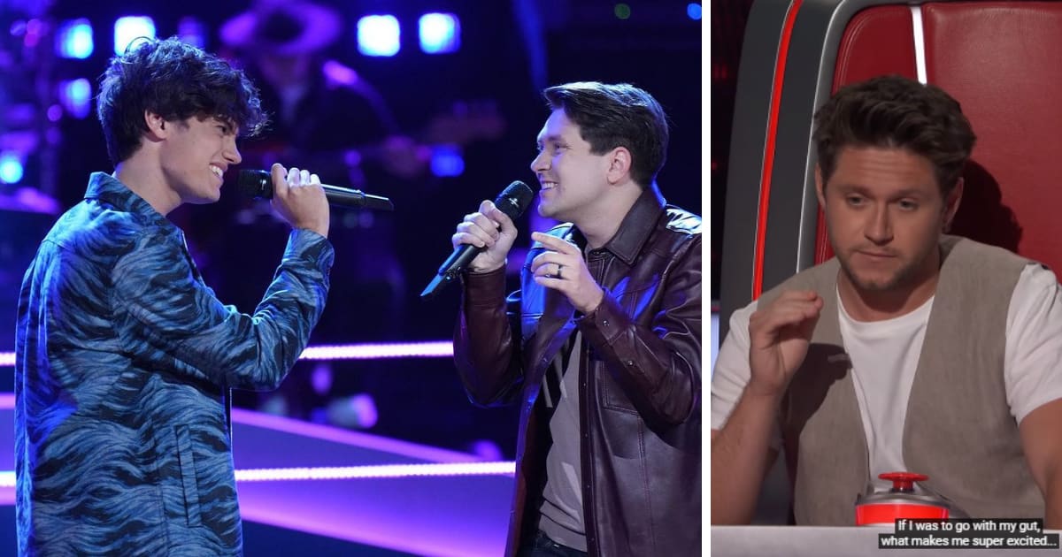 Niall Horan went with his gut on the first battle round of 'The Voice' Season 24 (YouTube/TheVoice)