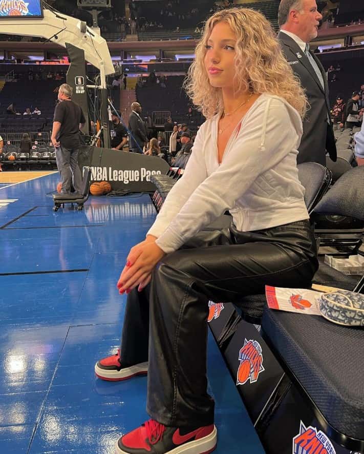 Megan at Madison Square Garden attending an NBA game (overtimemegan/Instagram)
