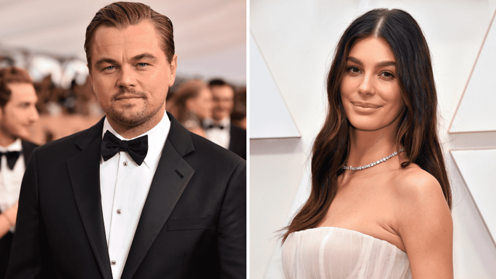 Leonardo Dicaprio and Camila Morrone (Photos by Alberto E. Rodriguez/Amy Sussman/Getty Images)