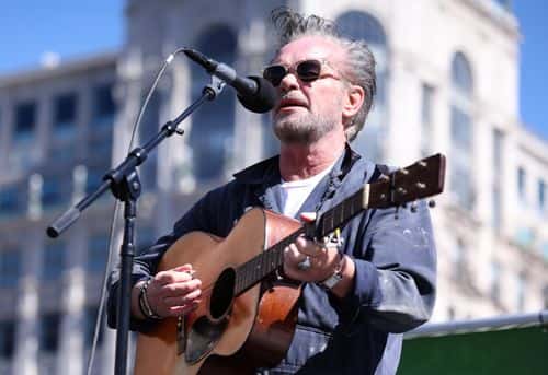 Singer/Songwriter John Mellencamp performs at the Farmers for Climate Action: Rally for Resilience in Freedom Plaza on March 07, 2023 in Washington, DC.
